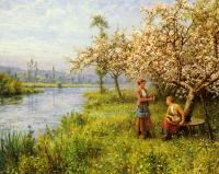 Knight, Louis Aston - Country Women after Fishing on a Summer's Day
